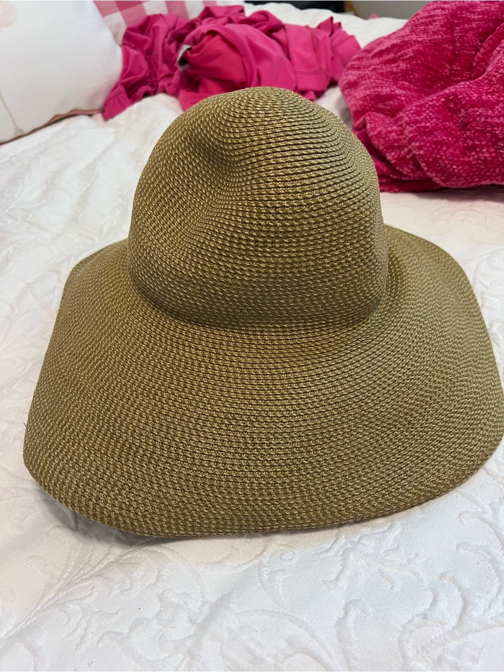 Eric Javits Wide-Brim Straw Sun Hat - Tan - Picture 4 of 11